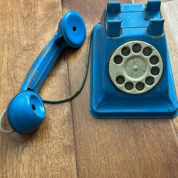 Vintage Blue Rotary child’s play Phone - Picture 2 of 8